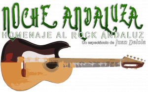 Logotipo Noche Andaluza Homenaje Al Rock Andaluz - Con guitarra